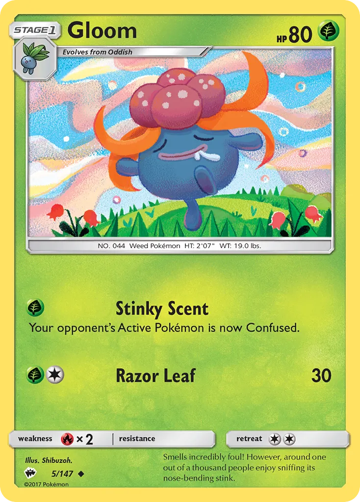 Gloom #5, Burning Shadows Reverse Foil