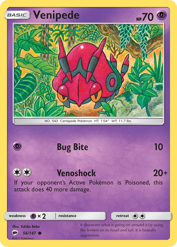 Venipede #56, Burning Shadows