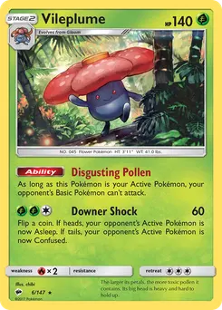 Vileplume #6, Reverse Foil