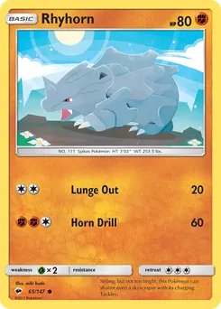 Rhyhorn #65, Burning Shadows