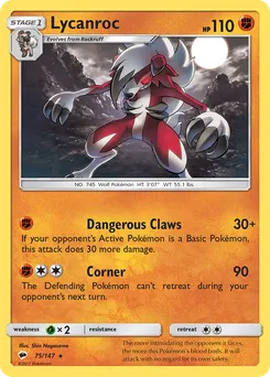 Lycanroc #75, Reverse Foil