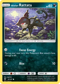 Alolan Rattata #81, Burning Shadows