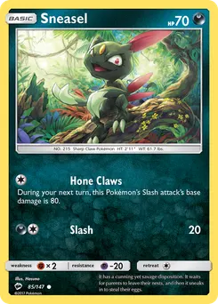 Sneasel #85, Reverse Foil