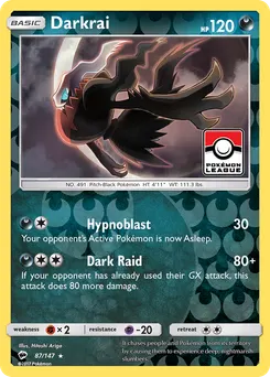 Darkrai #87, Pokemon League