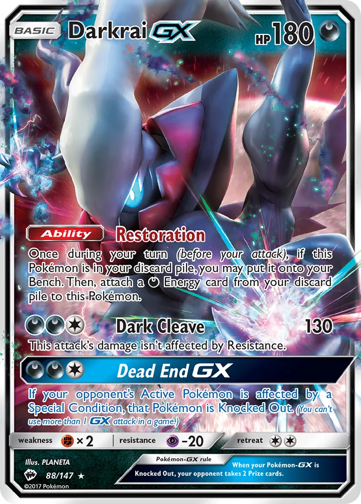 Darkrai-GX #88, Burning Shadows