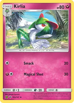 Kirlia #92a, Yellow A Alternate Art