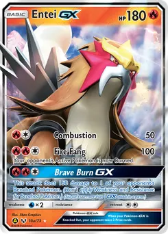 Entei-GX #10a, Yellow A Alternate Art