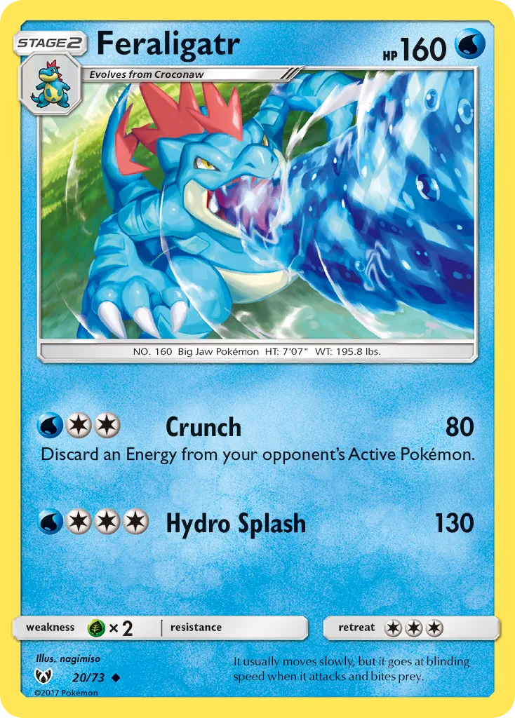 Feraligatr #20, Shining Legends