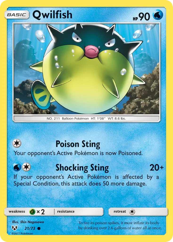 Qwilfish #21, Shining Legends