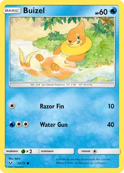 Buizel #22, Reverse Foil