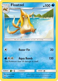 Floatzel #23, Reverse Foil