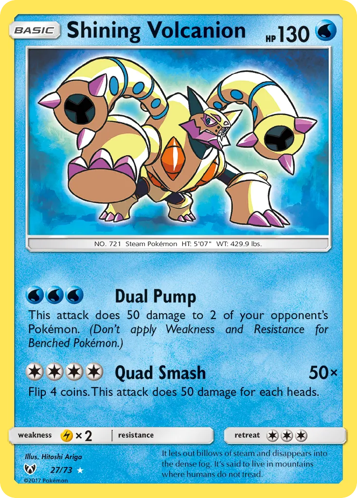 Shining Volcanion #27, Shining Legends Missing Texture Error