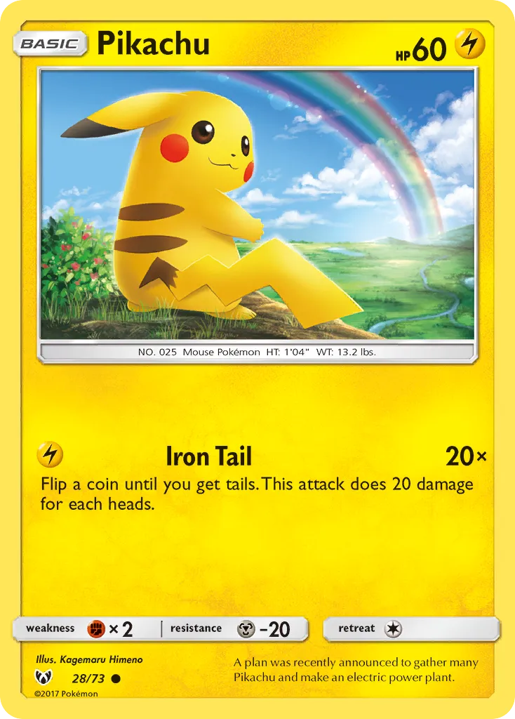 Pikachu #28, Shining Legends