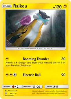 Raikou #32, Cracked Ice Let's Play Pikachu! Theme Deck