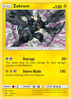 Zekrom #35, Reverse Foil