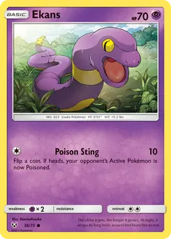Ekans #36, Reverse Foil