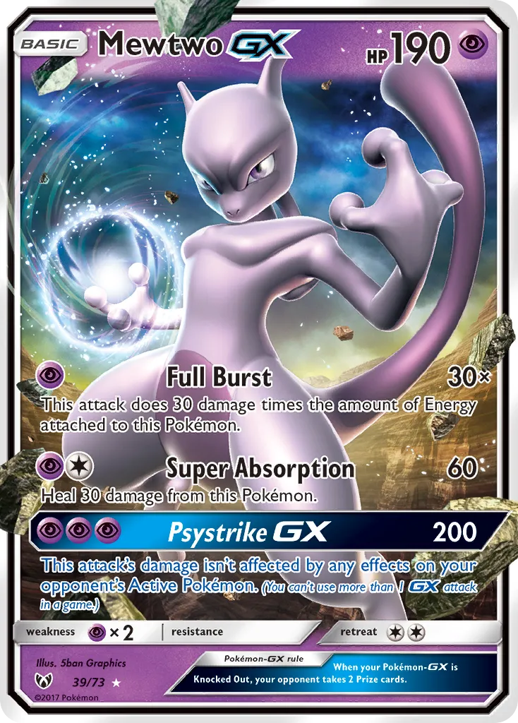 Mewtwo-GX #39, Shining Legends