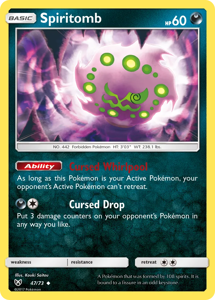 Spiritomb #47, Shining Legends