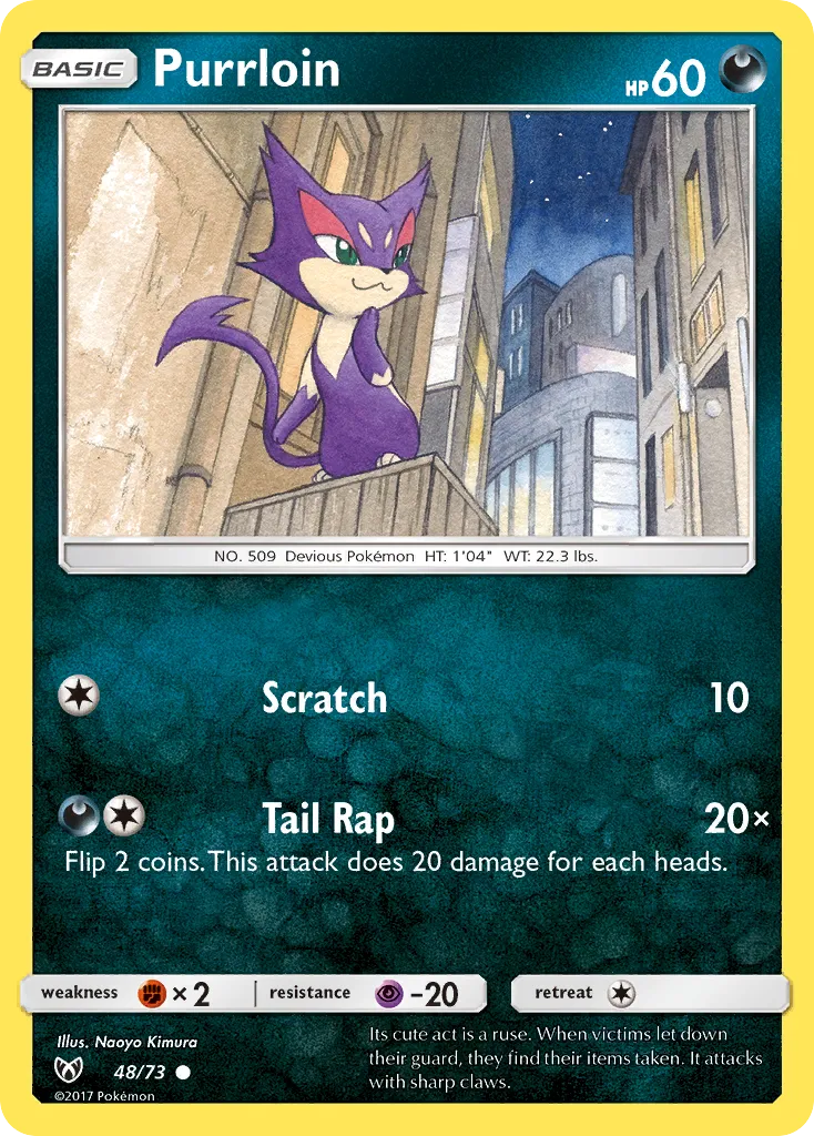 Purrloin #48, Shining Legends Reverse Foil