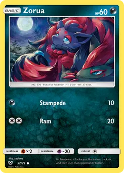 Zorua #52, Reverse Foil