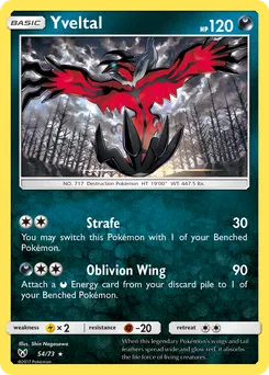 Yveltal #54, Reverse Foil