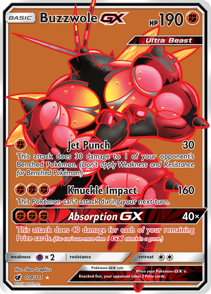 Buzzwole-GX #104, Crimson Invasion