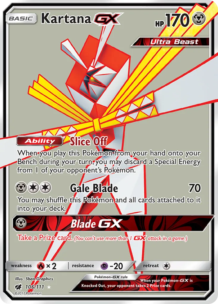 Kartana-GX #106, Crimson Invasion