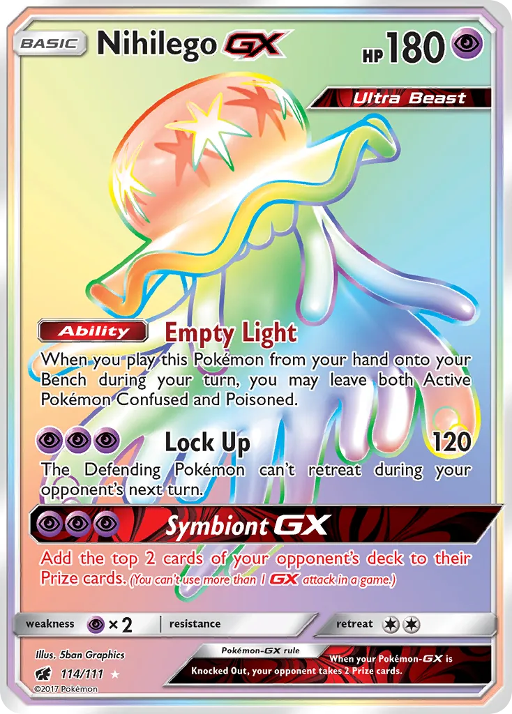 Nihilego-GX #114, Crimson Invasion Secret