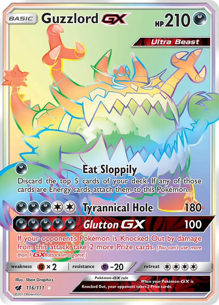 Guzzlord-GX #116, Crimson Invasion Secret