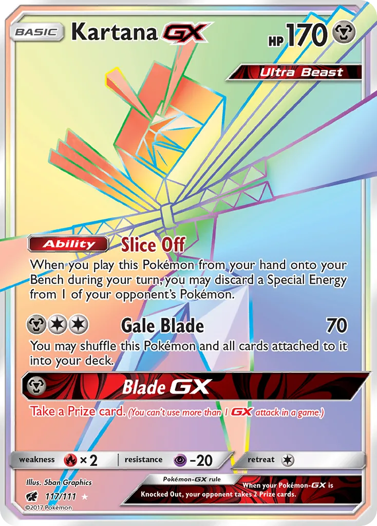 Kartana-GX #117, Crimson Invasion Secret