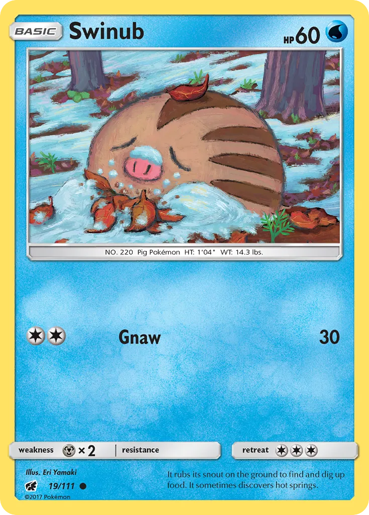 Swinub #19, Crimson Invasion Reverse Foil