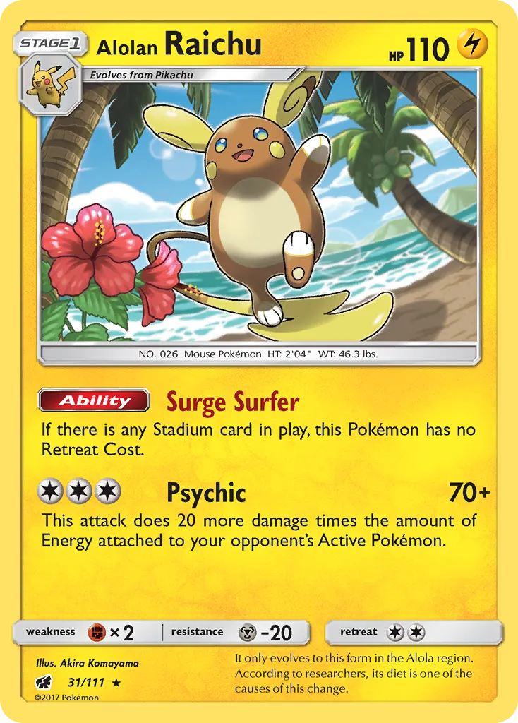 Alolan Raichu #31, Crimson Invasion