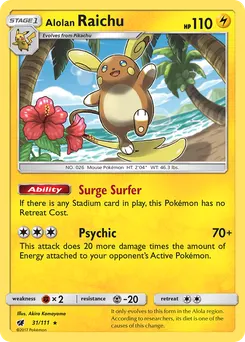 Alolan Raichu #31, Holo