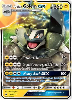 Alolan Golem-GX #34, Standard