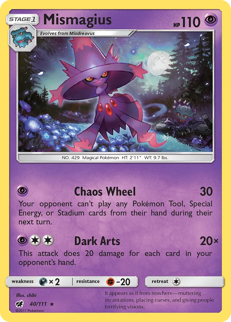 Mismagius #40, Crimson Invasion Reverse Foil