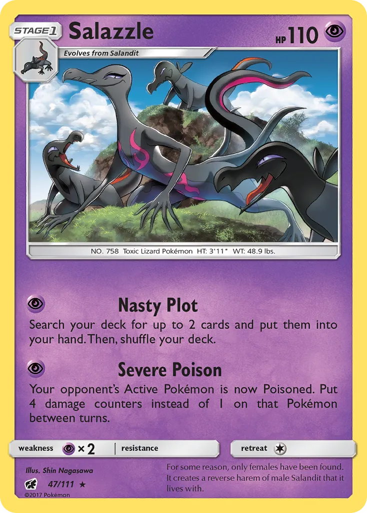Salazzle #47, Crimson Invasion Reverse Foil