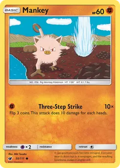 Mankey #50, Reverse Foil