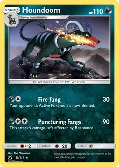 Houndoom #59, Reverse Foil