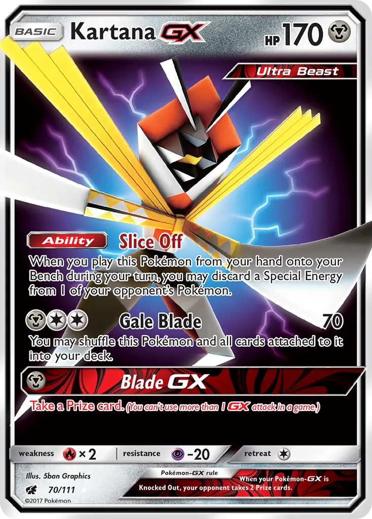 Kartana-GX #70, Crimson Invasion