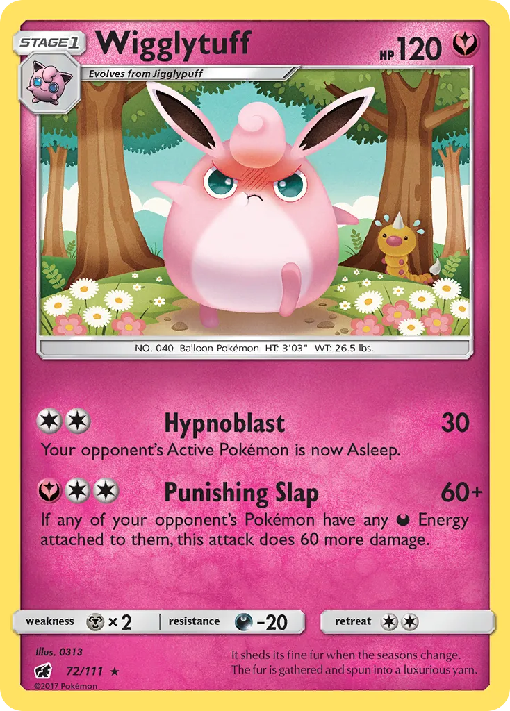 Wigglytuff #72, Crimson Invasion Reverse Foil