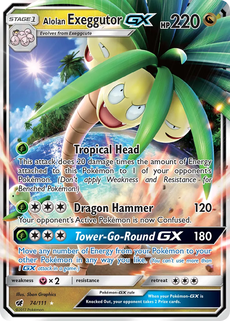 Alolan Exeggutor-GX #74, Crimson Invasion