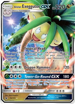 Alolan Exeggutor-GX #74, Standard