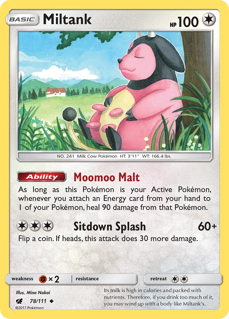 Miltank #78, Crimson Invasion Reverse Foil