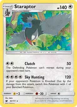 Staraptor #83, Reverse Foil
