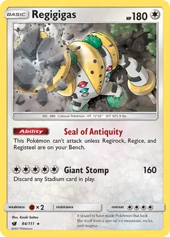 Regigigas #84, 2nd Place-Pokemon League