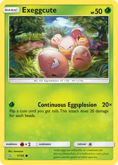Exeggcute #1, Reverse Foil