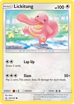 Lickitung #102, Reverse Foil