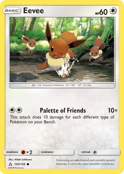Eevee #105, Reverse Foil