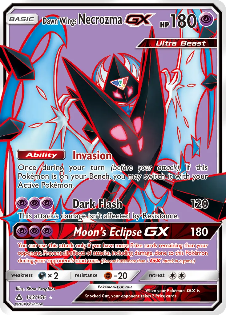 Dawn Wings Necrozma-GX #143, Ultra Prism