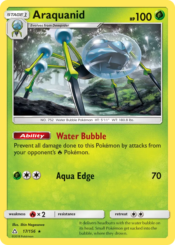 Araquanid #17, Ultra Prism Reverse Foil